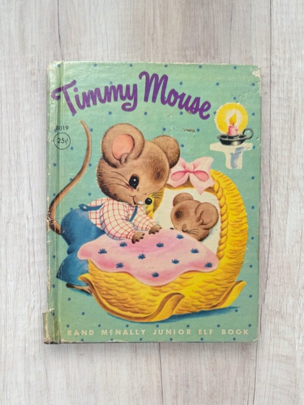Vintage Timmy Mouse Rand McNally Junior Elf Book 1951 Miriam Clark Potter Nurser